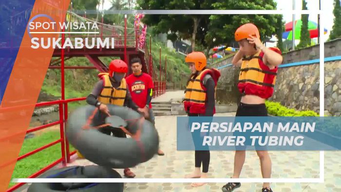 Bersiap Pacu Adrenalin Bermain River Tubing di Sungai Cisaat, Sukabumi