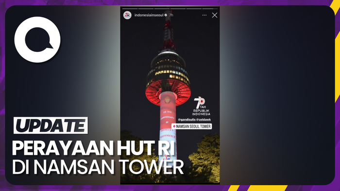 Merah Putih di Namsan Tower Seoul