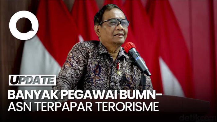 Karyawan KAI Tersangka Teroris, Mahfud: Banyak BUMN-ASN Terpapar
