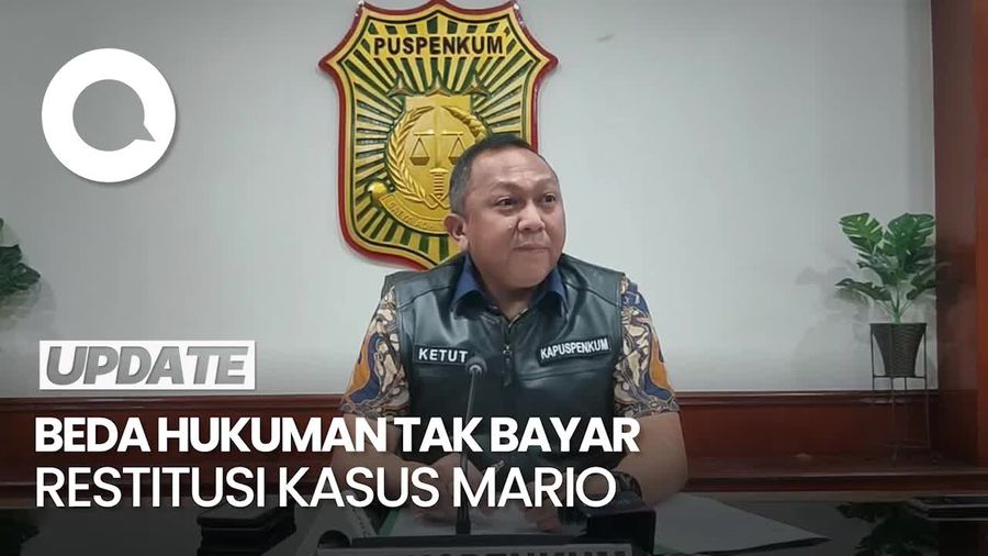 Kejagung Jelaskan Beda Hukuman Tak Bayar Restitusi Antara Mario & Shane