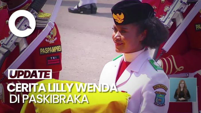 Sosok Paskibraka Lilly Wenda yang Selesaikan Tugas Meski dengan Satu Alas Kaki