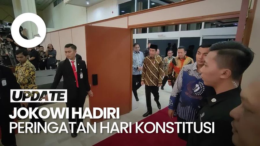 Jokowi hingga Mahfud Md Hadiri Peringatan Hari Konstitusi