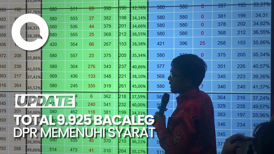 KPU Tetapkan 9.925 Bacaleg DPR RI Masuk Daftar Calon Sementara