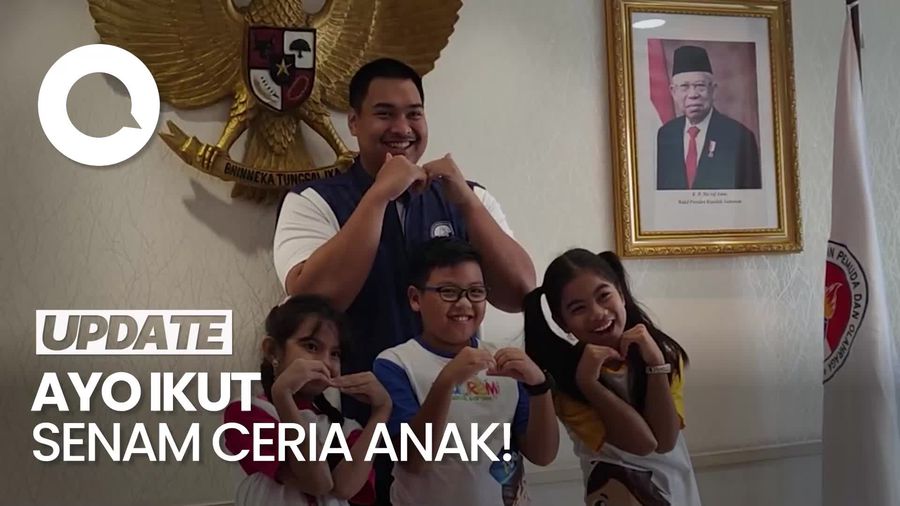 Terima Audiensi detikcom, Menpora Dito Ajak Senam Ceria Anak