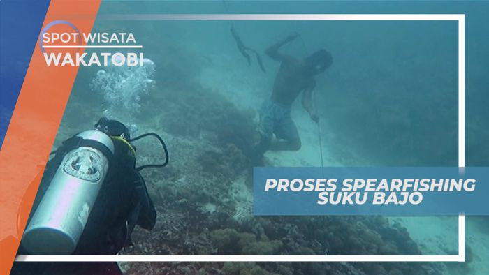 Menangkap Ikan Dengan Spearfishing di Kampung Bajo Sampela Wakatobi