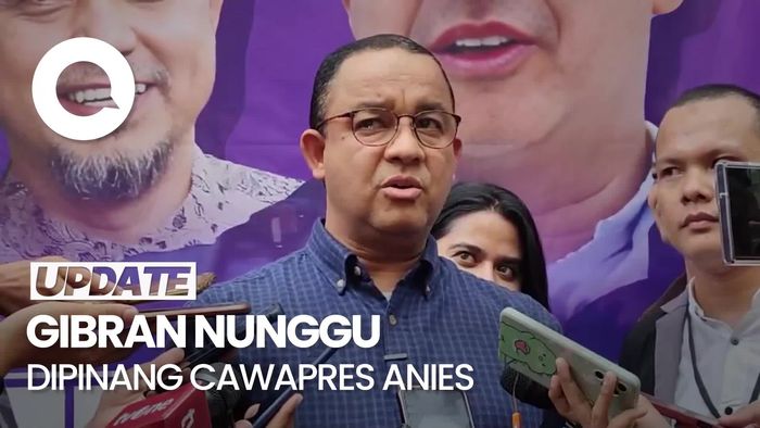 Reaksi Anies saat Gibran Berseloroh Menunggu Dipinang Jadi Cawapres
