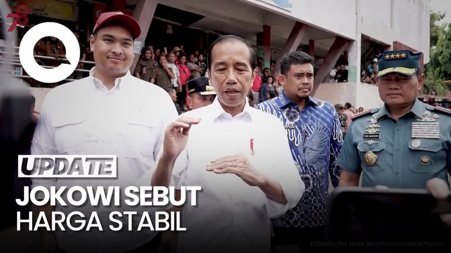 Jokowi Cek Harga di Pasar Sukaramai Medan: Bawang-Telur Sangat Murah