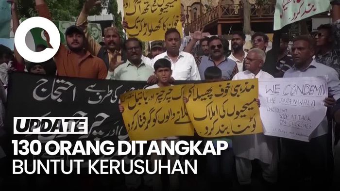 Mencekam! Rusuh di Pakistan Buntut Penistaan Agama, Massa Rusak Gereja