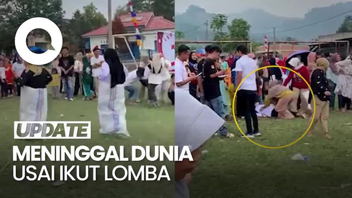 Pilu Ibu di Jambi Peserta Lomba Balap Karung Meninggal di Garis Finis