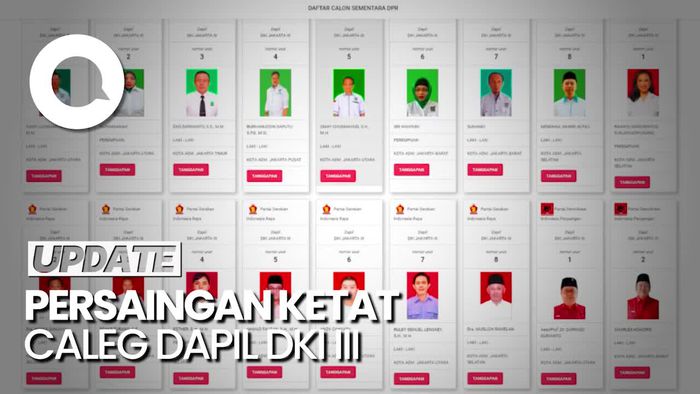 Caleg Dapil DKI III: Vokalis Band, Jurnalis hingga Petinggi Parpol
