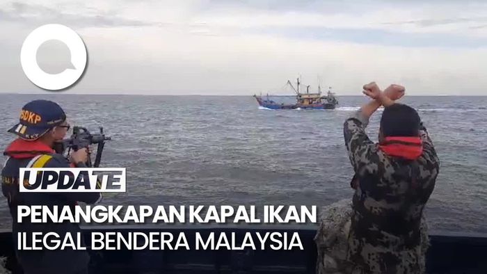 Dor! KKP Hentikan Kapal Ikan Ilegal Bendera Malaysia di Selat Malaka