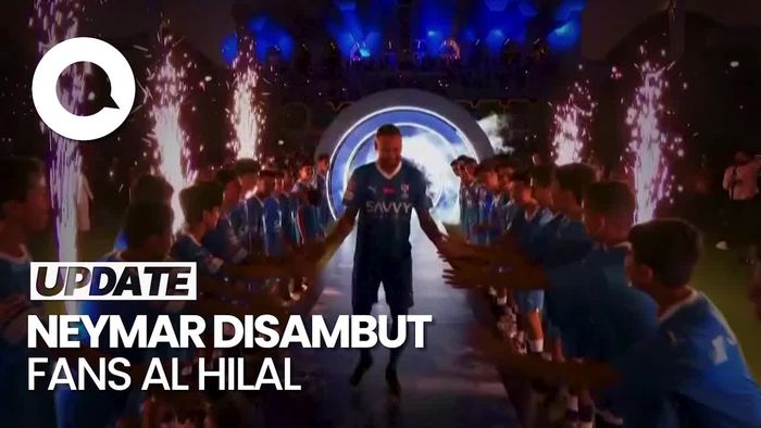 Sambutan Meriah untuk Neymar di Markas Al Hilal