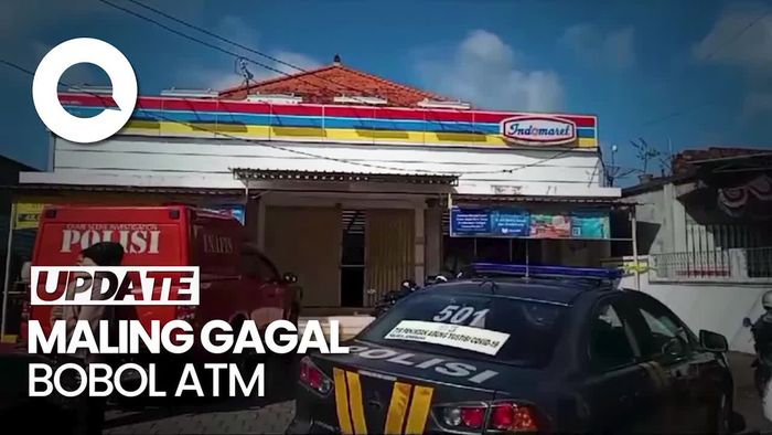 Keburu Ada Petugas, Pelaku Bobol ATM Kabur Tinggalkan Gerinda-Motor