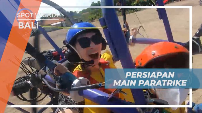Bersiap Pacu Adrenalin, Melayang-layang di Udara Naik Paratrike, Bali