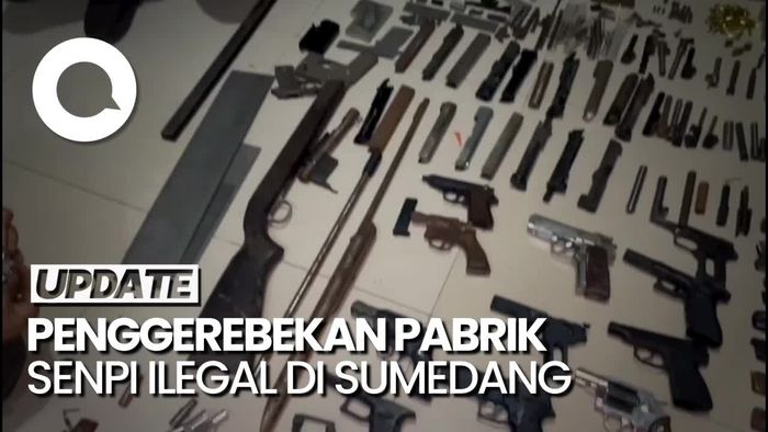 Polisi Gerebek Pabrik Senpi Ilegal di Sumedang, Ratusan Peluru Diamankan