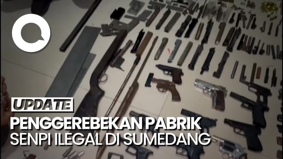 Polisi Gerebek Pabrik Senpi Ilegal di Sumedang, Ratusan Peluru Diamankan