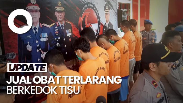 Edarkan Obat Terlarang Berkedok Jual Tisu, 7 Pemuda Bandung Diciduk