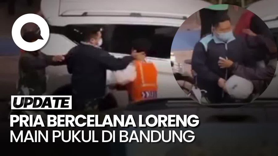 Heboh Pria Bercelana Loreng Pukul Kepala Juru Parkir, Ini Kata TNI