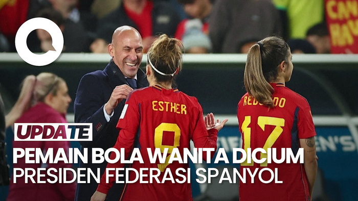 Cium Bibir Pemain Wanita, Presiden Federasi Spanyol Minta Maaf