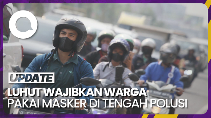 Luhut Sarankan Penggunaan Masker di Tengah Polusi Jakarta