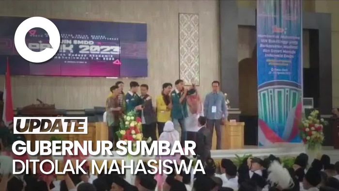 Momen Kehadiran Gubernur Sumbar di UIN Bukittinggi Ditolak Mahasiswa