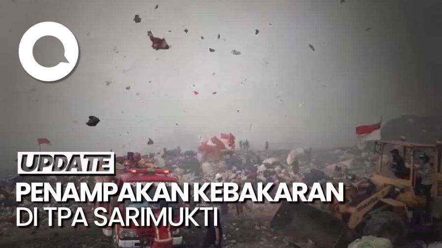 Sudah 4 hari TPA Sarimukti Bandung Belum Juga Padam