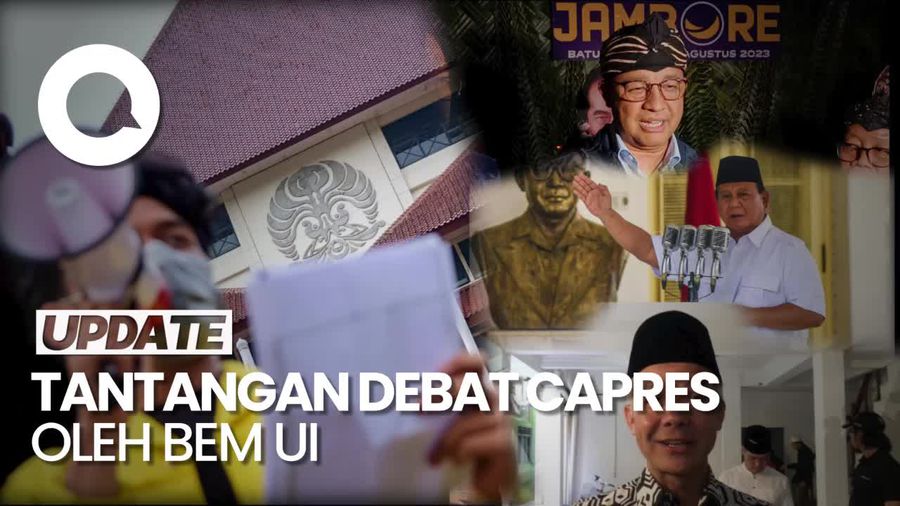 Jawaban Prabowo, Ganjar dan Anies soal Tantangan Debat BEM UI