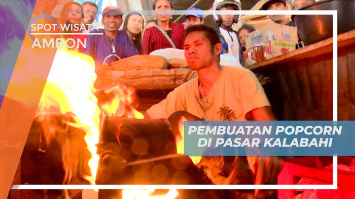 Melihat dari Dekat Proses Pembuatan Pop Corn Secara Tradisional di Pasar Kalabahi, Ambon