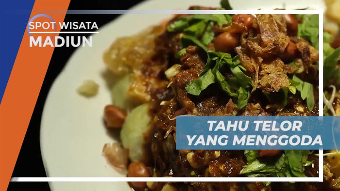 Lezatnya Tahu Telur Goreng Bercampur Cucuran Sambal Kacang di Atasnya, Madiun
