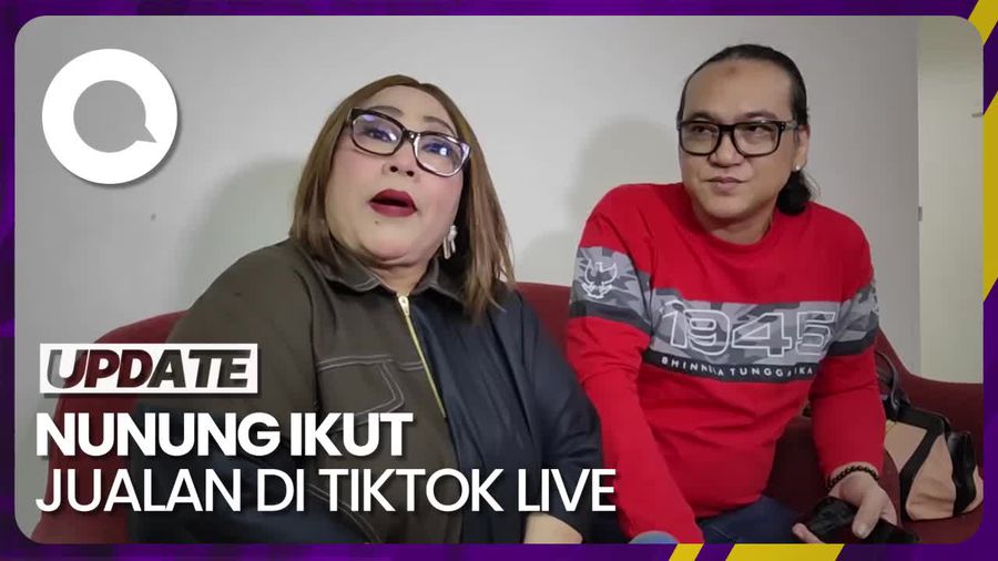Nunung Tak Gengsi Jualan di TikTok Live