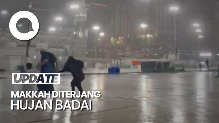 Heboh Hujan Badai Terjang Makkah