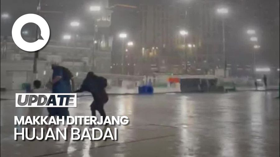 Heboh Hujan Badai Terjang Makkah