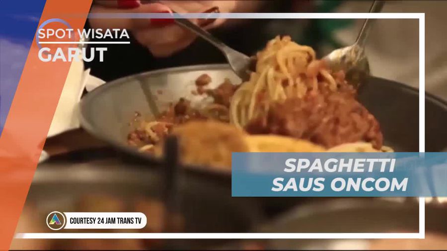 Spaghetti Saus Oncom, Paduan Kuliner Unik di Garut