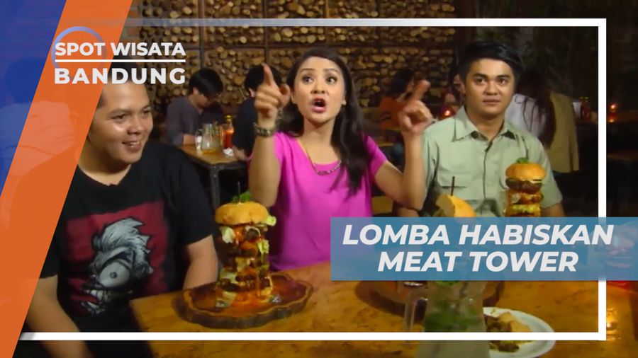 Adu Cepat, Menyantap Burger Super Besar dalam Waktu Singkat, Bandung