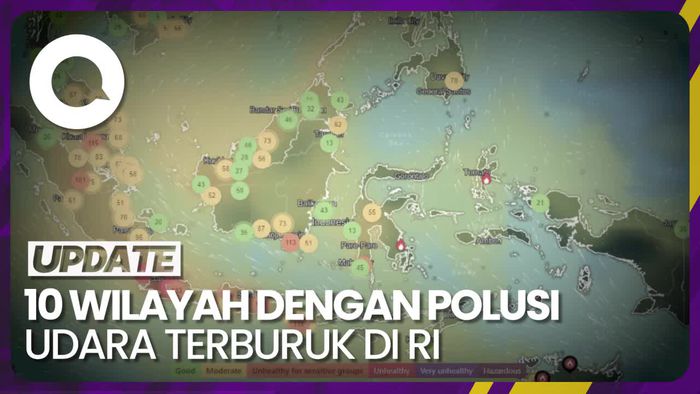 Ini 10 Wilayah dengan Polusi Udara Terburuk di Indonesia Hari Ini
