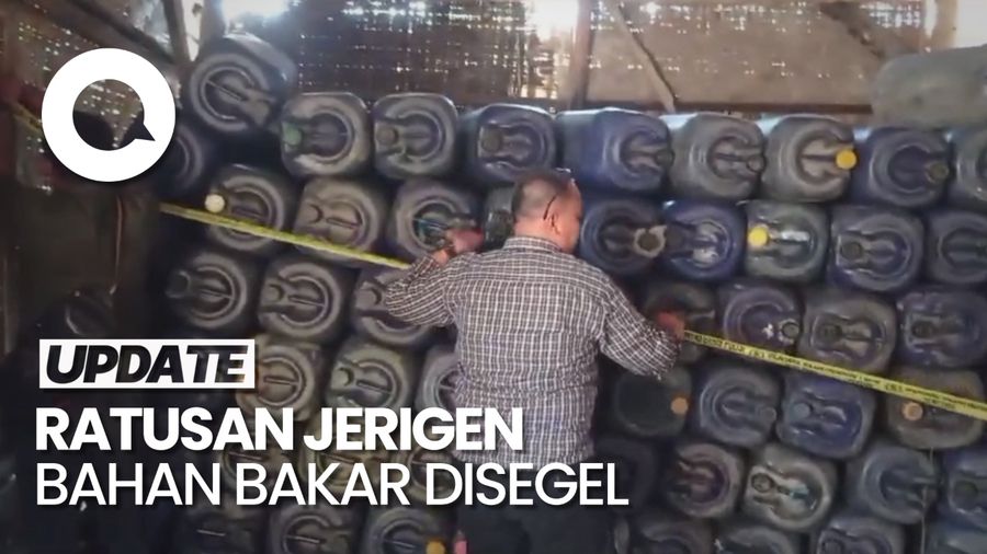 Polisi Gerebek Gudang Penimbunan BBM di Lampung Selatan