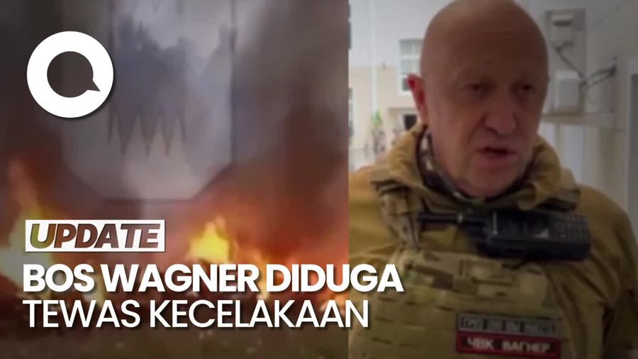 Penampakan Pesawat Jatuh di Rusia, Nama Bos Wagner Masuk Daftar Penumpang