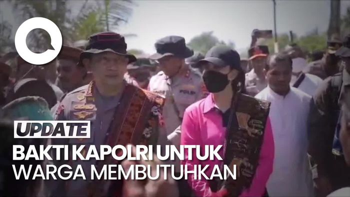Kapolri Gelar Bakti Kesehatan dan Sosial untuk Warga Palue NTT
