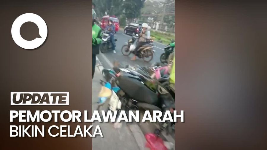 Nasib Pemotor Bandel Lawan Arah: Ditabrak Truk-Tak Dapat Santunan