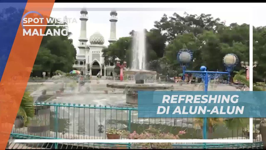 Merasakan Suasana Asri Alun-alun Kota Malang
