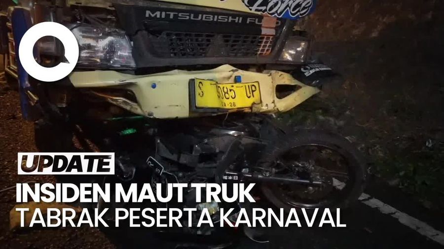 Polisi Ungkap Kronologi Truk Tangki Tabrak Peserta Karnaval di Mojokerto