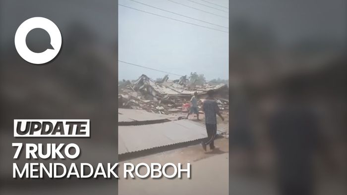 Heboh 7 Ruko di Deli Serdang Mendadak Roboh