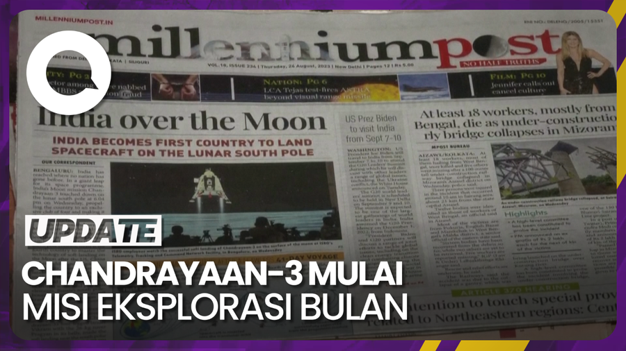 Ini Tugas-tugas Chandrayaan-3 Milik India di Bulan
