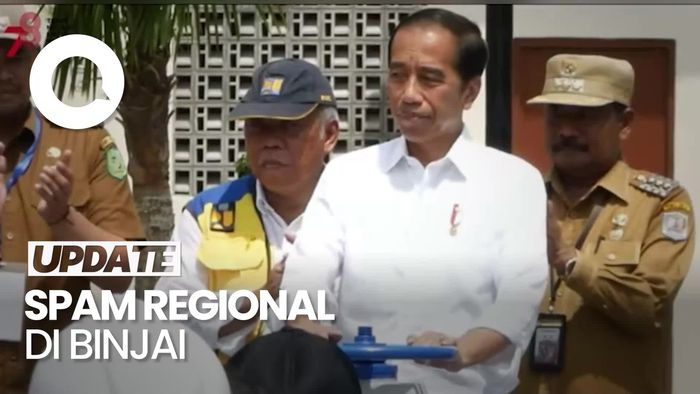 Jokowi Resmikan SPAM Regional di Binjai Sumut