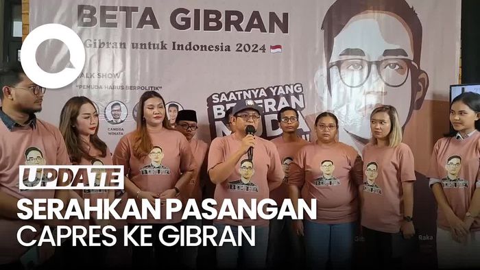 Relawan Beta Gibran Deklarasi Dukung Gibran Maju Cawapres 2024