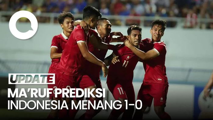 Wapres Maruf Sebut Indonesia Juara AFF Jika Main Kayak Lawan Thailand