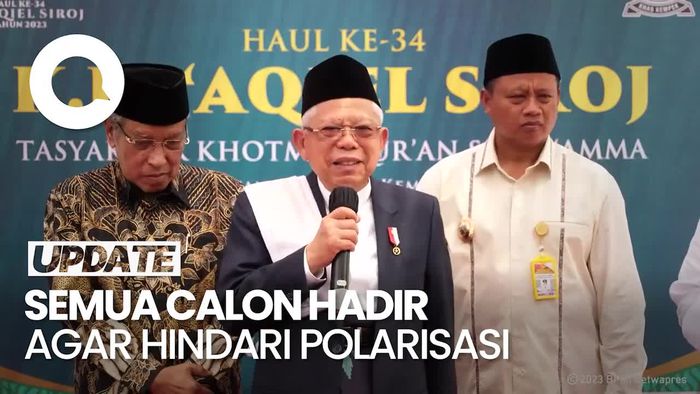 Wapres Maruf soal Kampanye di Kampus: Semua Calon Harus Dihadirkan