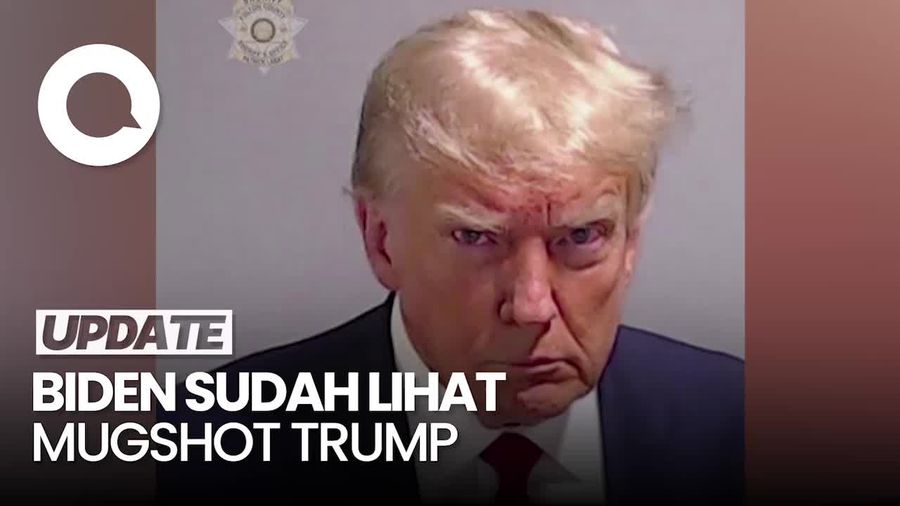 Reaksi Biden Lihat Mugshot Trump: Pria Tampan