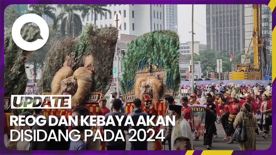 Kebaya dan Reog Ponorogo Diusulkan Jadi Warisan Budaya Dunia ke UNESCO