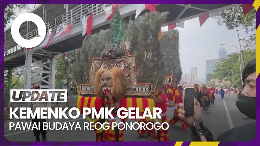1.000 Orang Ikuti Pawai Budaya Reog Ponorogo yang Digelar Kemenko PMK